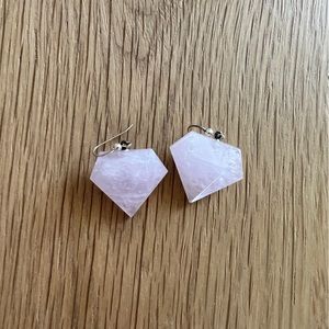 Jay king rose quartz earrings